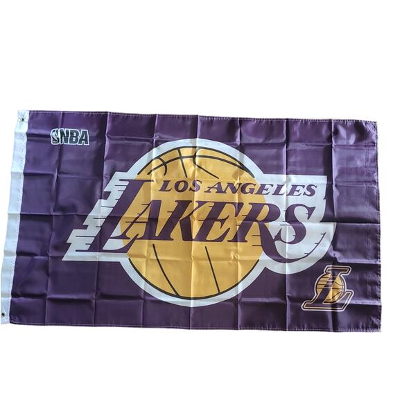Los Angeles Lakers Flag LA Lakers‎ Banner New 3x5 Feet Kobe Mancave Garage - Picture 2 of 5